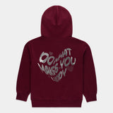 Maroon Zip-Up Hoodie CO-ORD Set (3-14y)