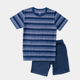 Cotton Rich Striped Tee & Short Night suit