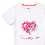 Slim Fit Girls Printed T-Shirt