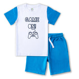 Cotton rich Gamer Tee & Short Night suit