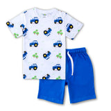 Cotton rich Car Tee & Short Night suit