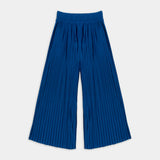 Blue Pleated Pants