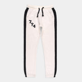 White Sporty Jogger Pants