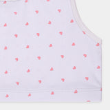 2pk Heart and Pink Crop Top