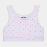 2pk Heart and Pink Crop Top