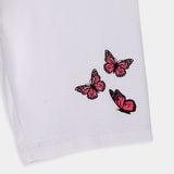 Butterfly White Cycling Shorts