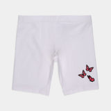 Butterfly White Cycling Shorts