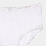 3pk White Lace Briefs