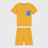 Boys Daywear Set- Yellow Dino