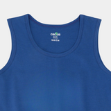 2pk Pure Cotton Blue Vests