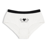 3pk of Cotton Rich Heart Hip Shorts