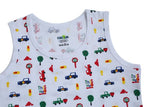 2pk Pure Cotton Printed Vests