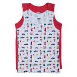 2pk Pure Cotton Printed Vests