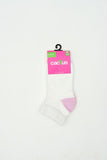 3pk White & Pastel Socks