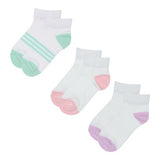 3pk White & Pastel Socks